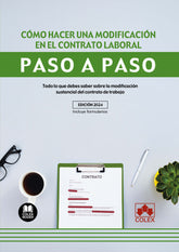 COMO HACER UNA MODIFICACION EN EL CONTRATO LABORAL PASO A P - 9788411944755